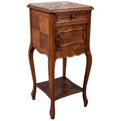 Antique French Pot Cupboard Night Stand Bedside Side Cabinet Mahogany circa 1900