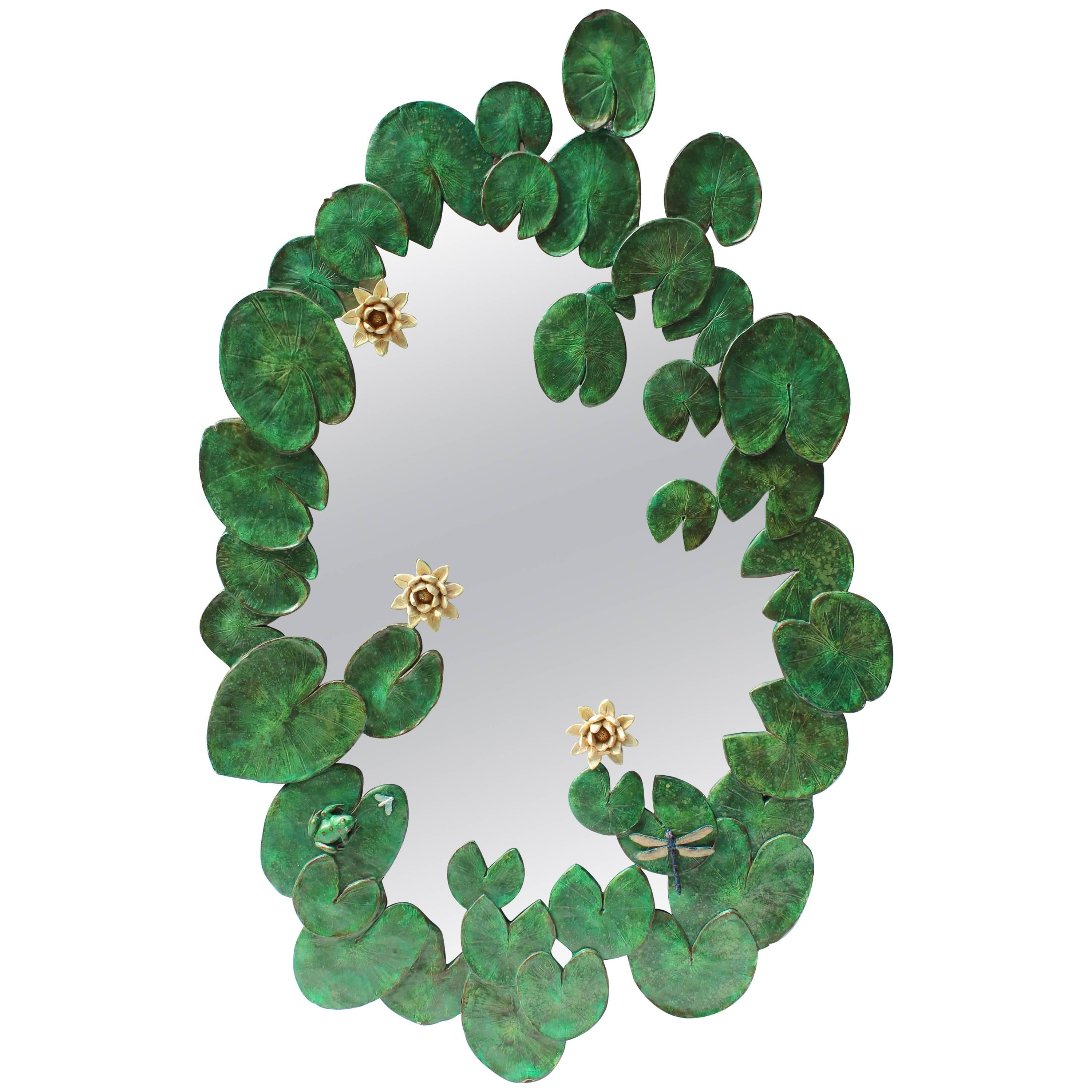Water Lily Pad Mirror