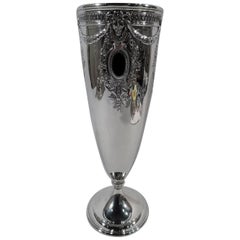 Antique Tiffany Edwardian Neoclassical Sterling Silver Vase 11