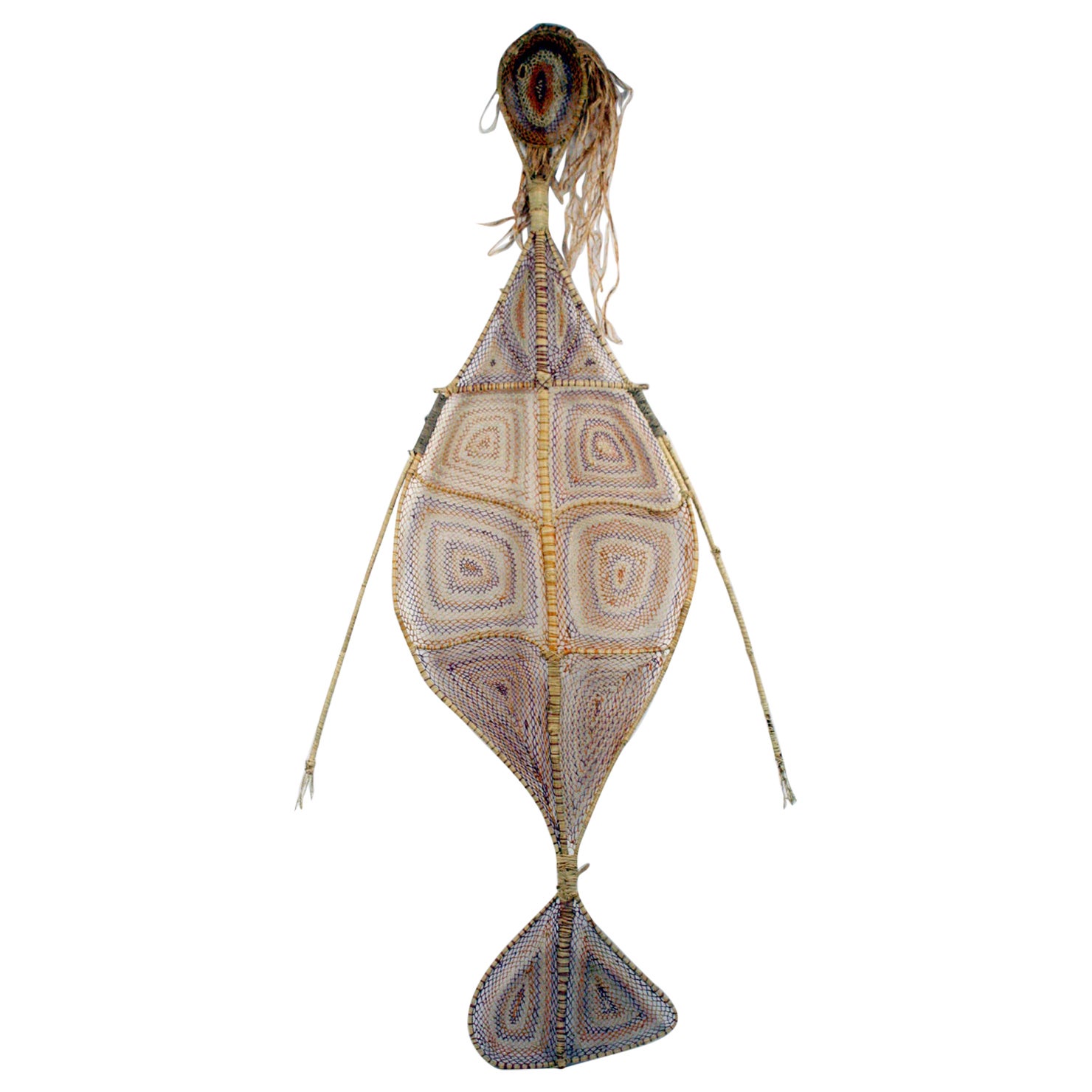 Australian Aboriginal Yawkyawk Fiber Sculpture