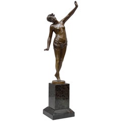 Bronze Figure of a Beautiful Nude Woman