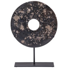 Chinese Mottled Jade Bi Disc 2