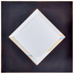 Dakhla No. 2 Copper Diamond Shaped Beveled Mirror by Bark Frameworks