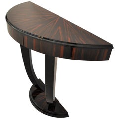 Art Deco Style Macassar Console Table