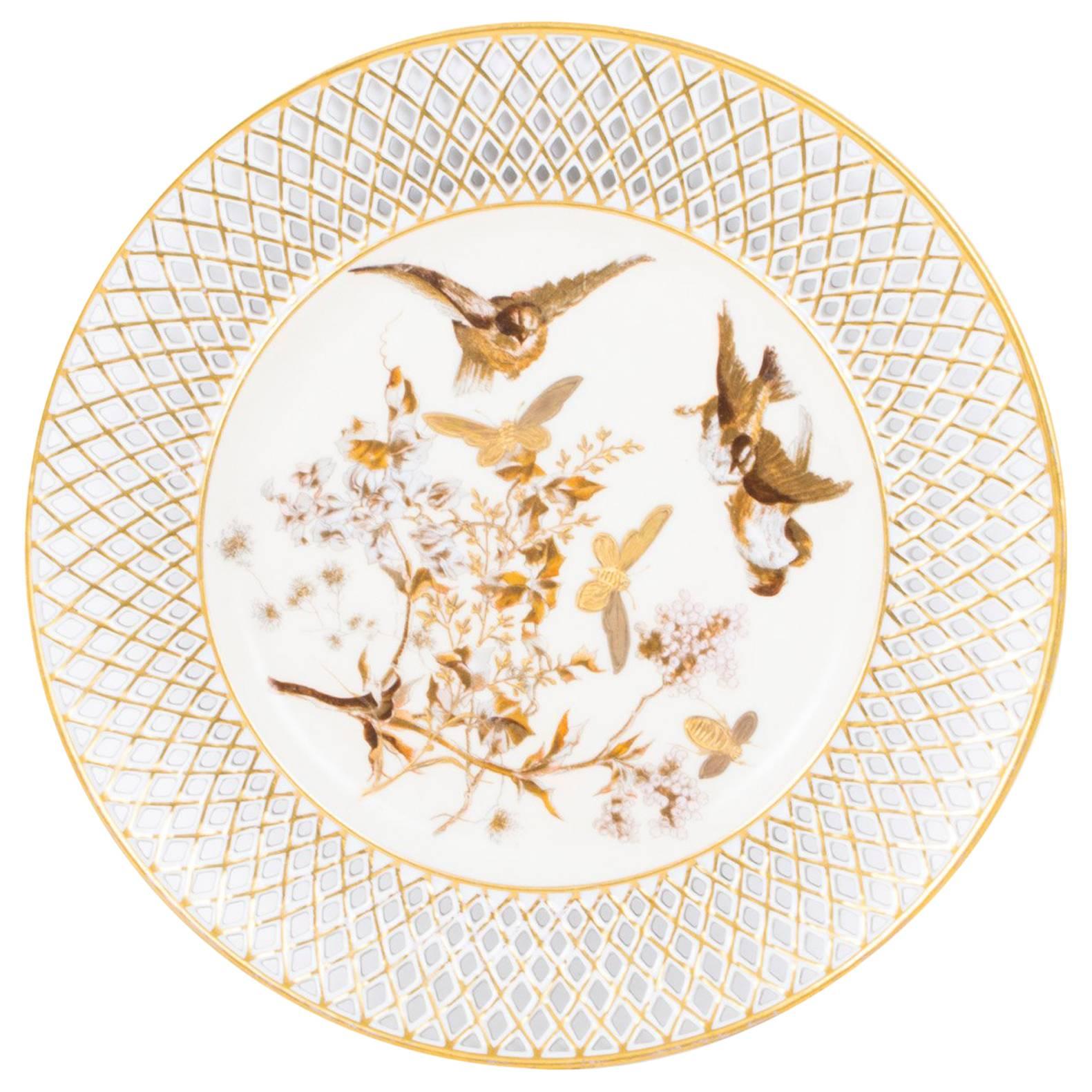 Early 20th Century Pirkenhammer Porcelain Cabinet Plate