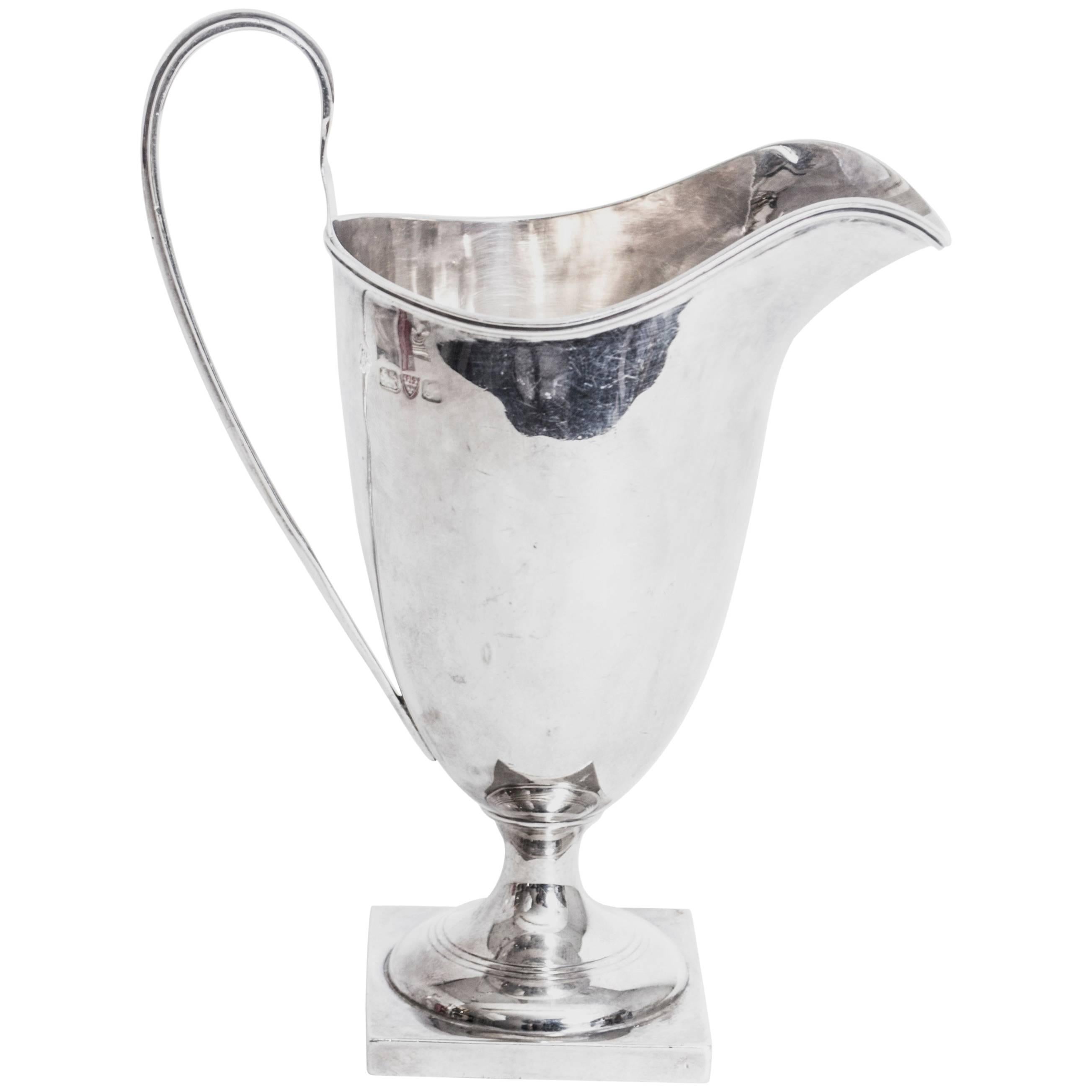 Antique Edwardian Silver Cream Jug Chester, 1906