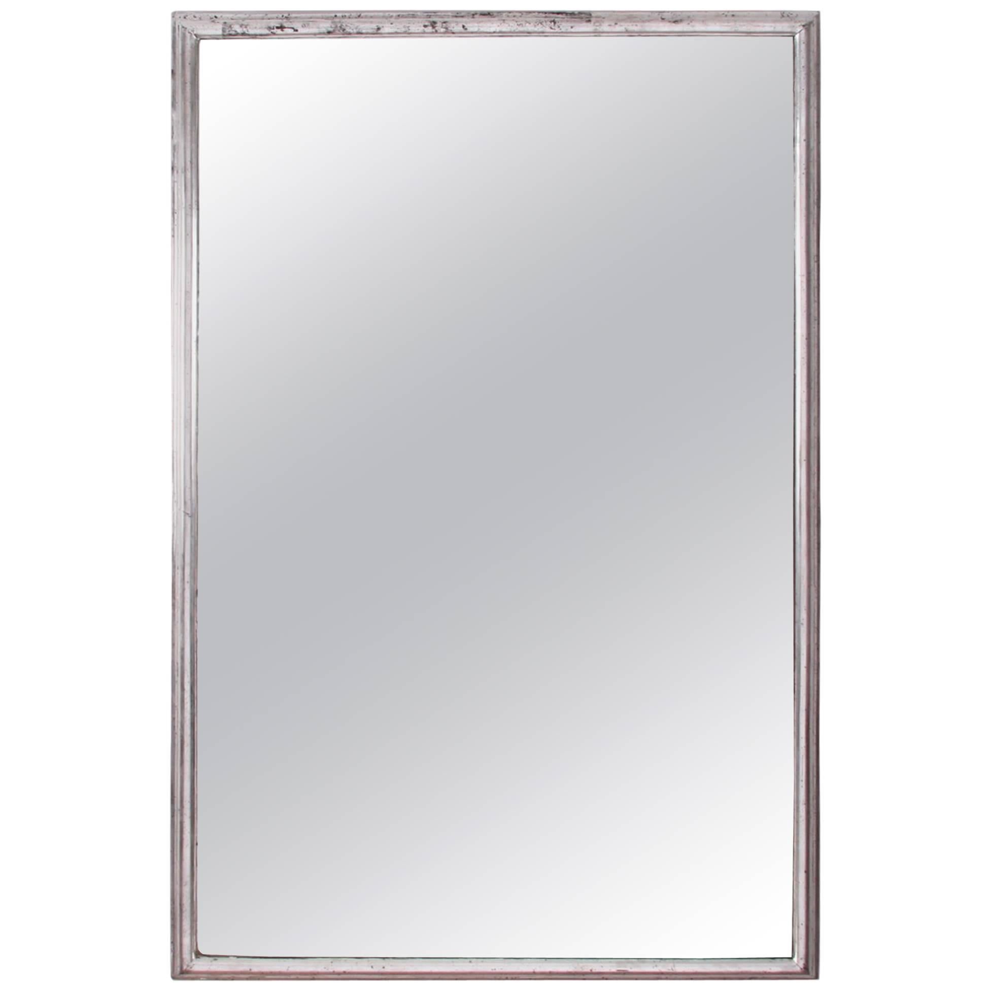 Early 20th Century Silver Leaf Mirror