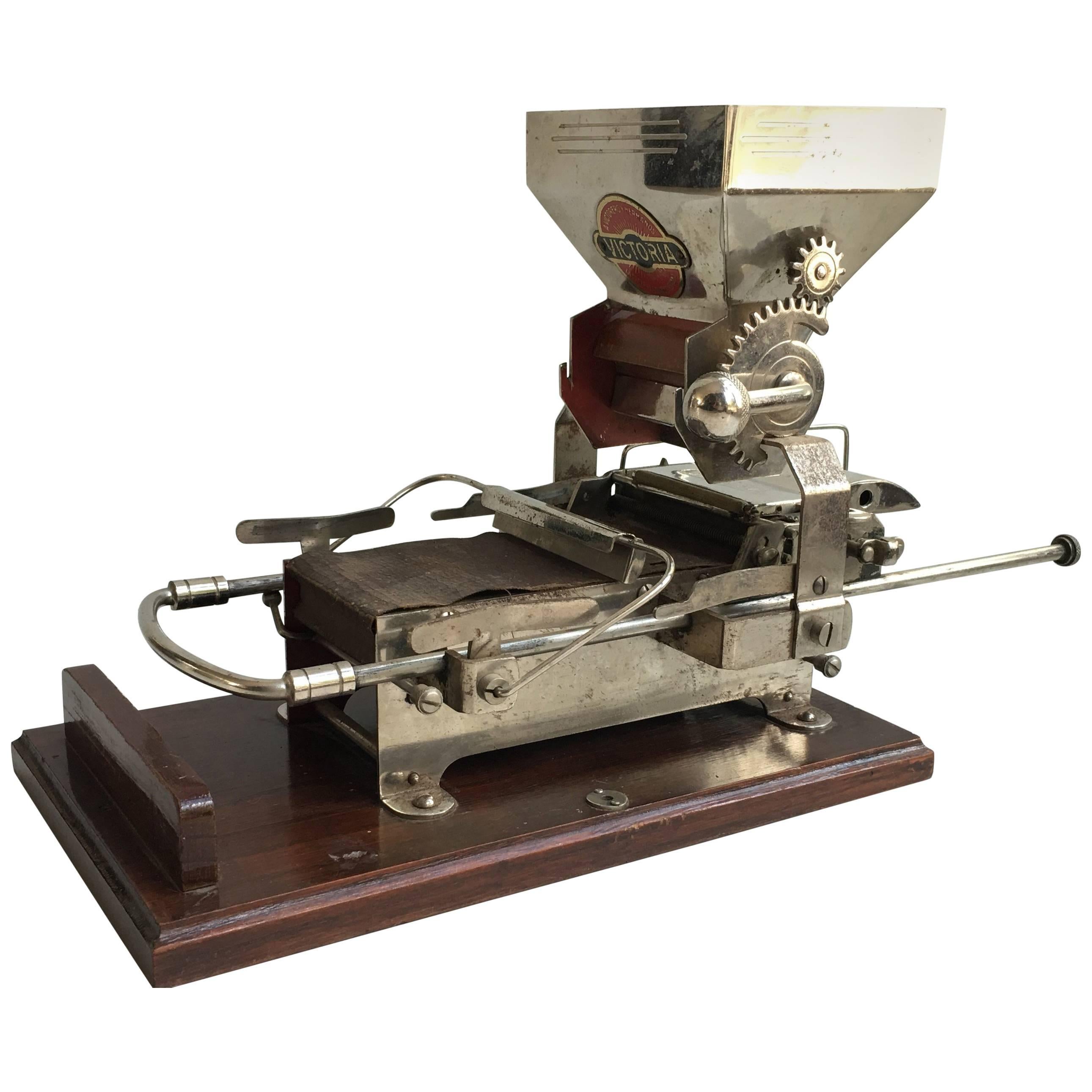 1920 Vintage Automatic Machine for Rolling Tobacco