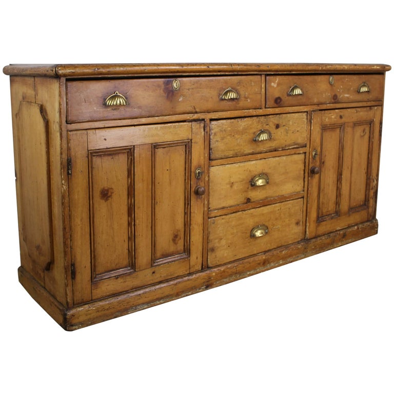 Antique Welsh Pine Dresser Base For, Antique Welsh Dresser