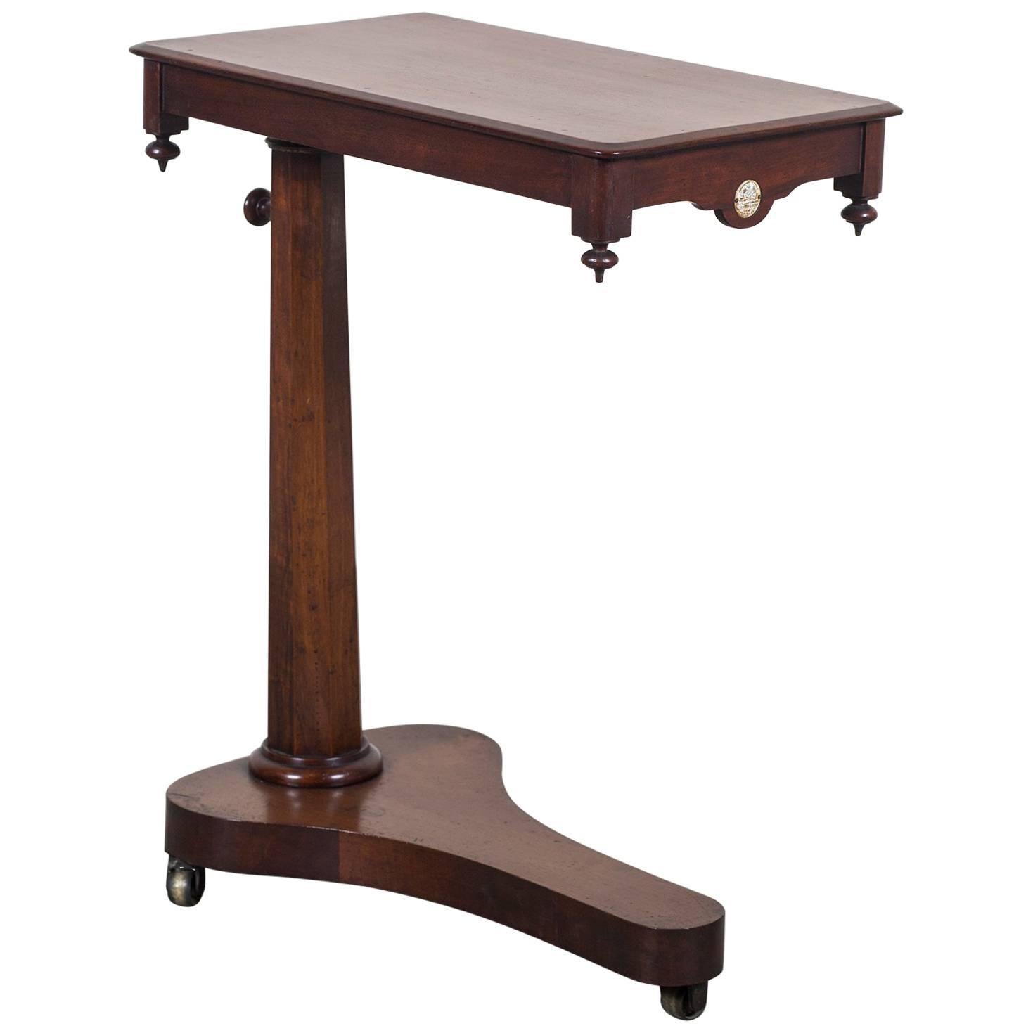 Antique English Mahogany Tilt Top Reading Table, circa 1840