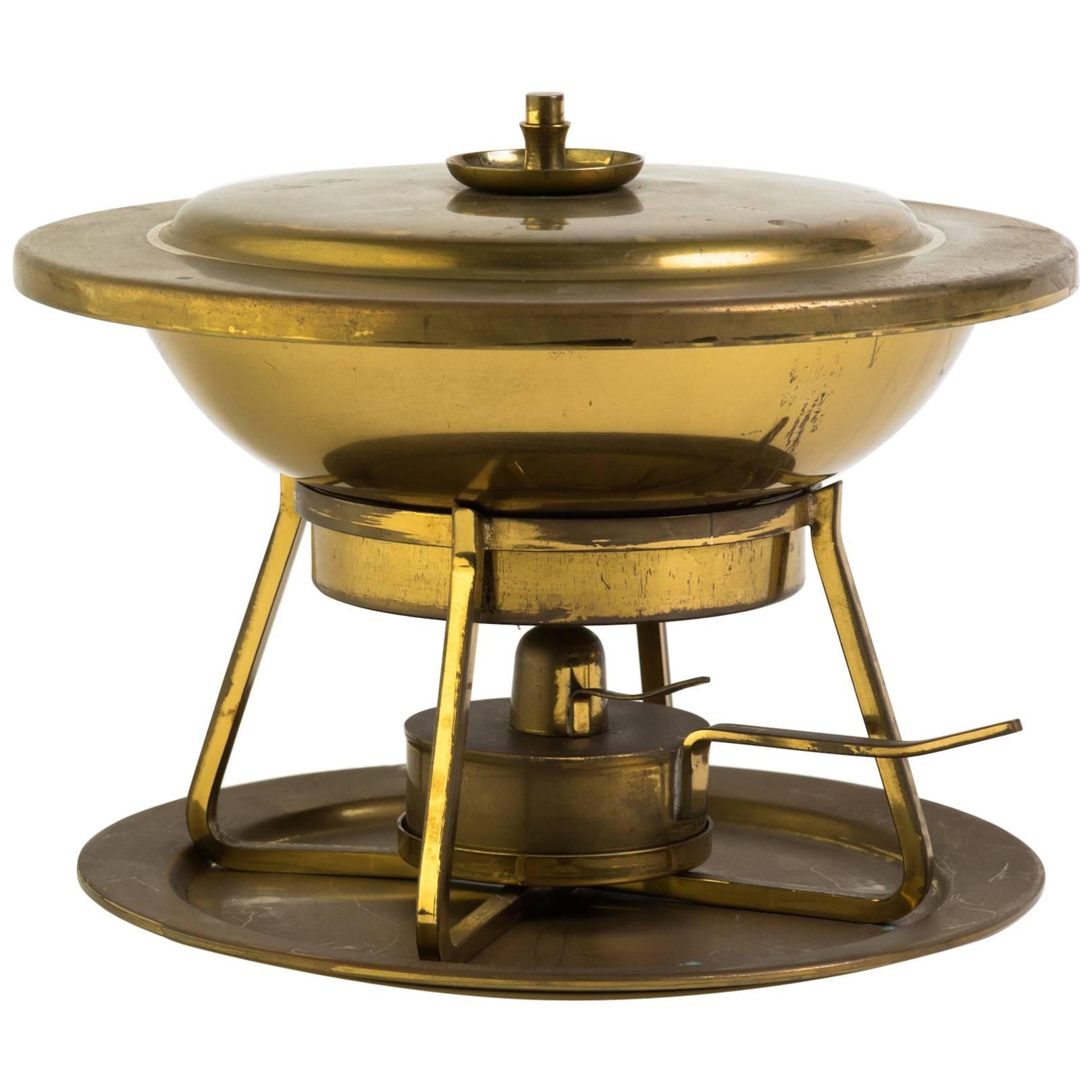 Brass Chafing Dish by Tommi Parzinger for Dorlyn