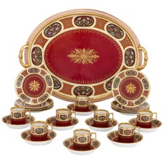 Antique 25-Piece Royal Vienna Porcelain Service