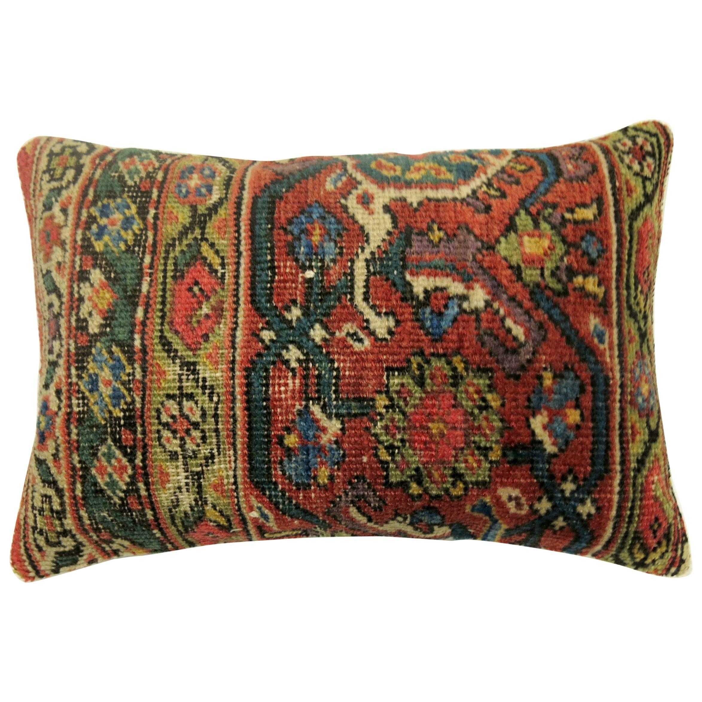 Traditional Persian Mahal Bolster Rug Pillow