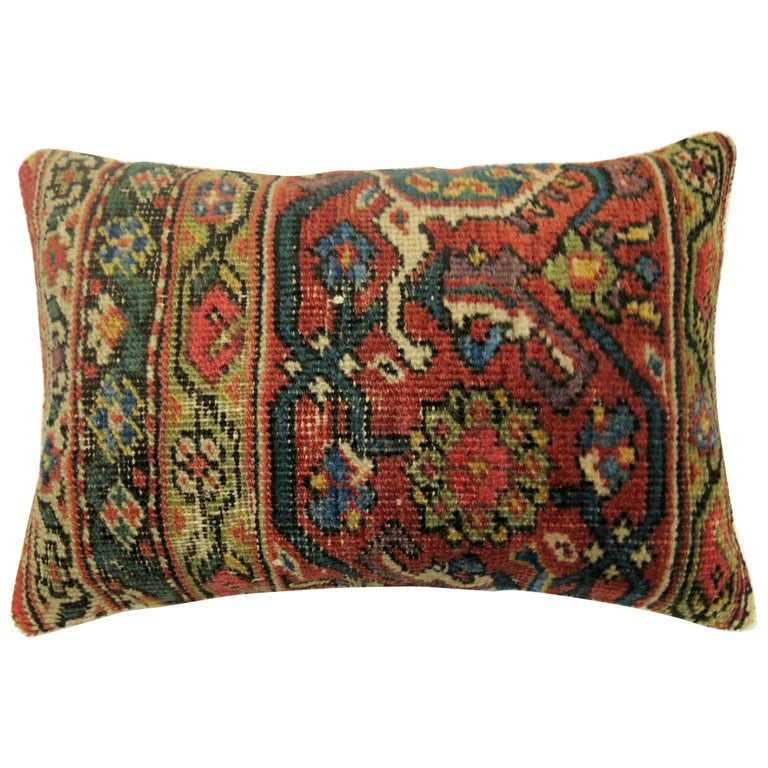 Traditional Persian Mahal Bolster Rug Pillow at 1stDibs