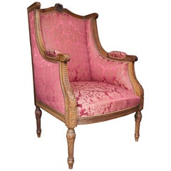 French 19th Century Louis XVI Bergere "En Confessionnal"