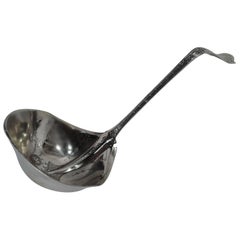 Antique American Aesthetic Sterling Silver Soup Ladle
