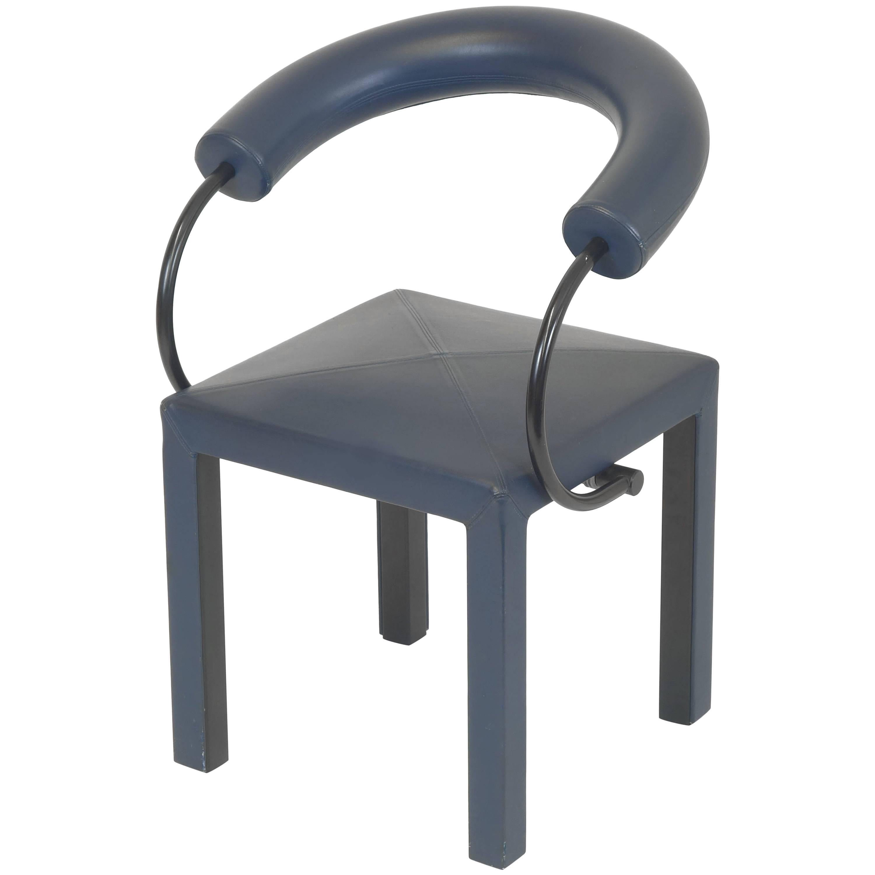 Chair Paolo Piva Leather Arcadia B&B Italia Tubular Armchair Arcosa Seating For Sale