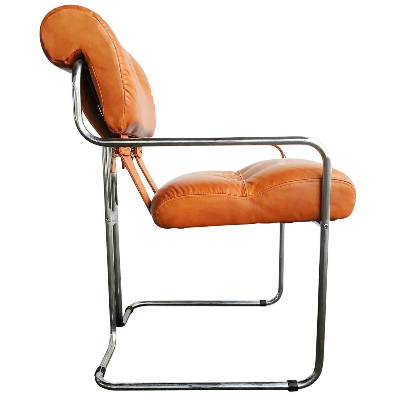 Leather Tucroma Chair by Guido Faleschini for i4 Mariani