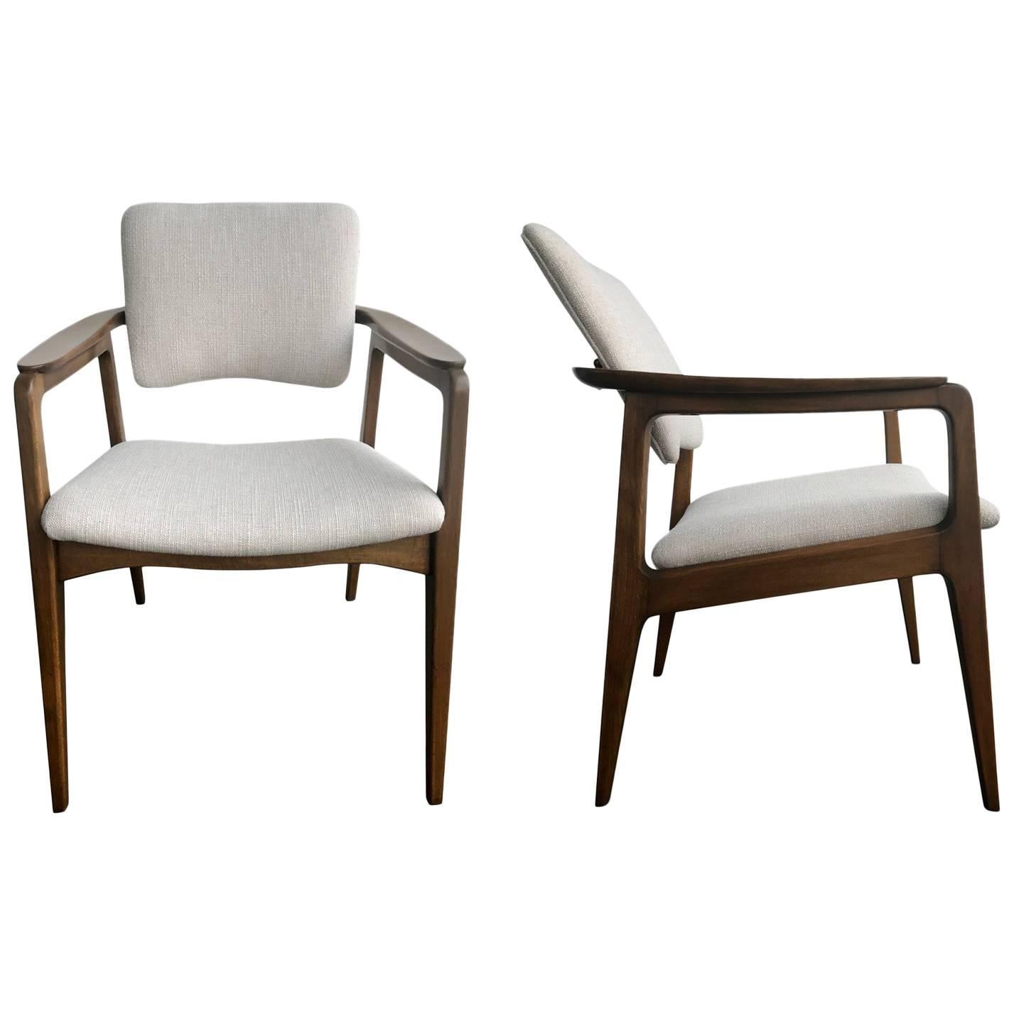 Restored Tilt Back Chairs by Sigvard Bernadotte for France & Daverkosen
