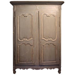 Antique French Louis XV Armoire, 18th Century