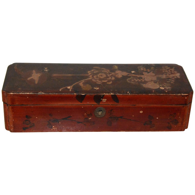 Italian Floral Wooden Jewelry Box at 1stDibs