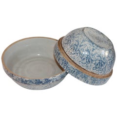 Used Pair of Sponge Ware Mixing Bowls