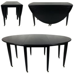Oval Drop-Leaf Dining Table by Edward Wormley for Dunbar