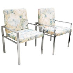 Pair of Rare Aluminum Armchairs by Harvey Probber 3