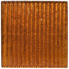 500 Murano Textured Glass Tiles in Orange, Italy, 2017