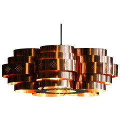 1960s, Copper Pendant by Verner Schou for Coronell Elektro