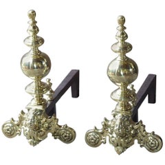 19th Century Louis XIV Style Firedogs or Andirons