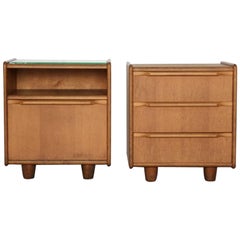 Cees Braakman for Pastoe Oak Series Nightstands, Holland, 1960s 3
