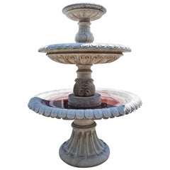 Three-Tiered Neoclassical-Style Fountain