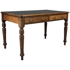 Antique Desk, Victorian Writing Table, English, Oak, circa 1880