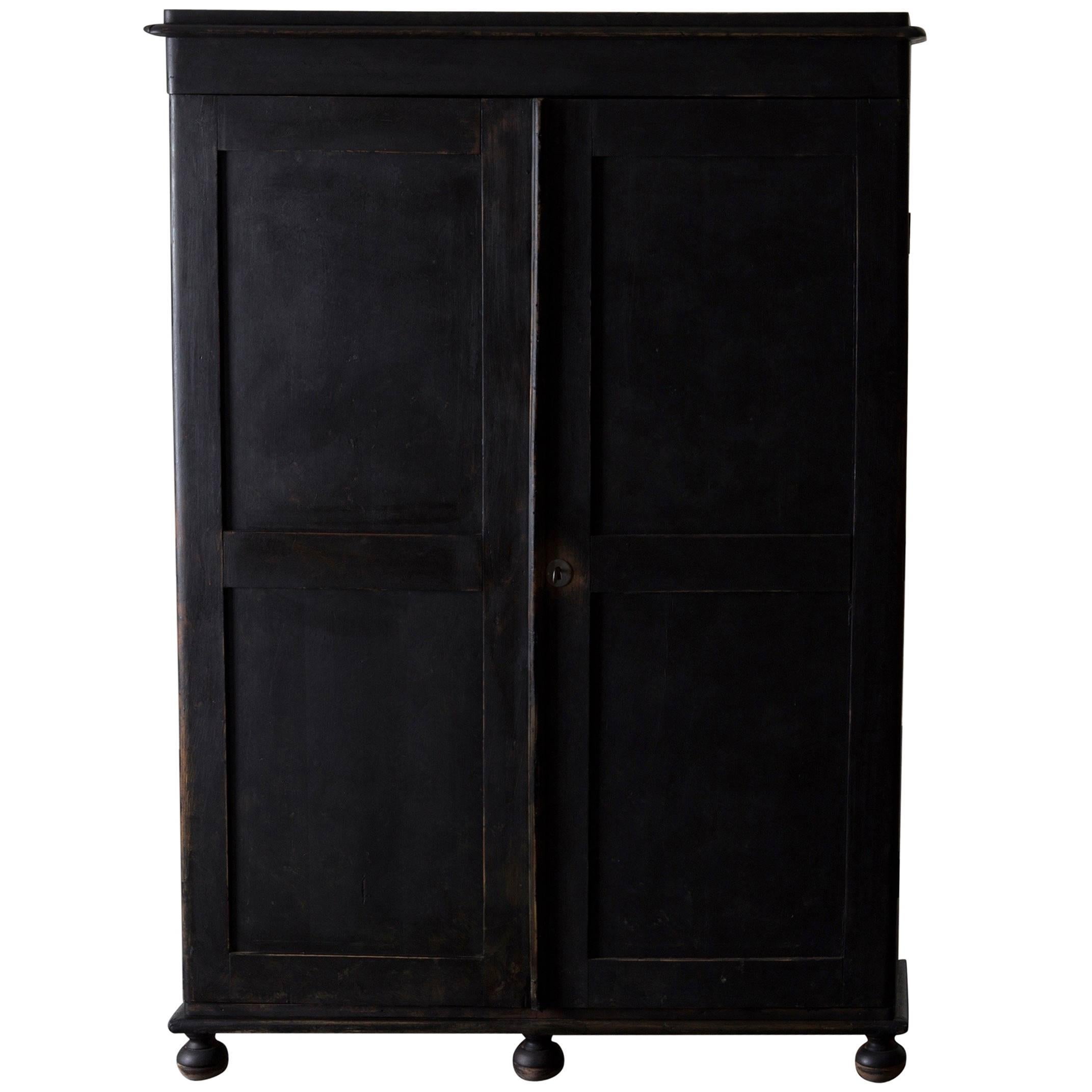 Cabinet Swedish Black 19th Century Sweden