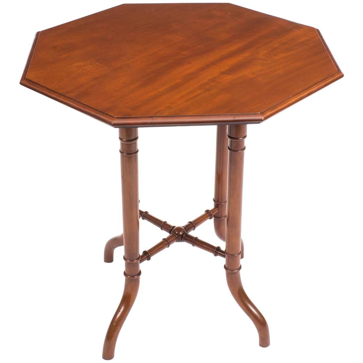 19th Century Victorian Mahogany Octagonal Occasional Table