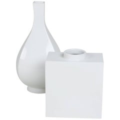 Set of Two Porcelain Vases by KPM, German, 1950s 12