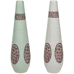 Set of Two Ceramic Vases by Primavera 12