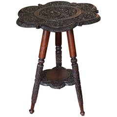 Late 19th Century Small Anglo-Indian Padouk Side Table