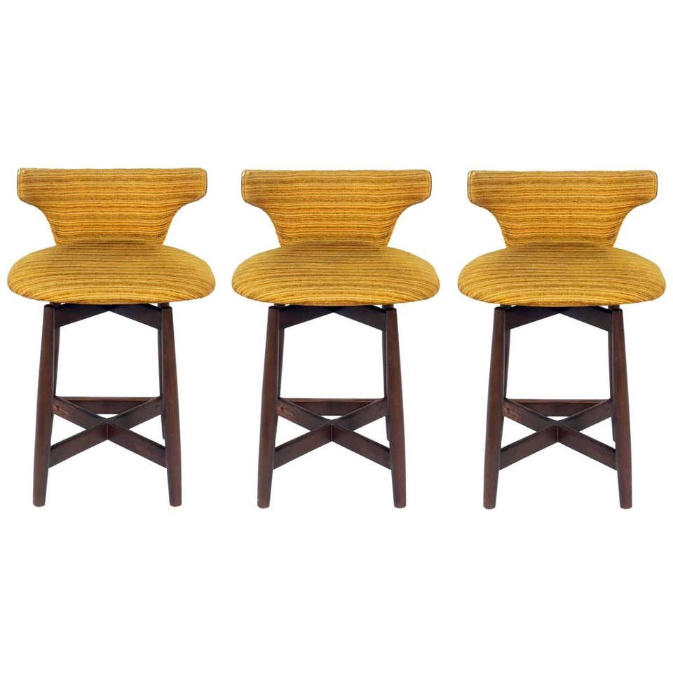 Set of Four Seasons Bar Stools by Mies van der Rohe by Gratz at 1stDibs ...
