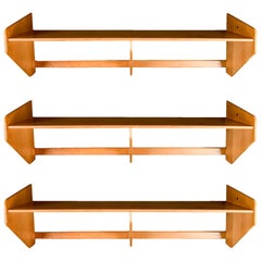 Danish Oak Wall Shelves by Hans J. Wegner for Ry Mobelfabrik