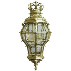 French Louis XIV Style Bronze Gilt Octagonal Versailles Lantern 5