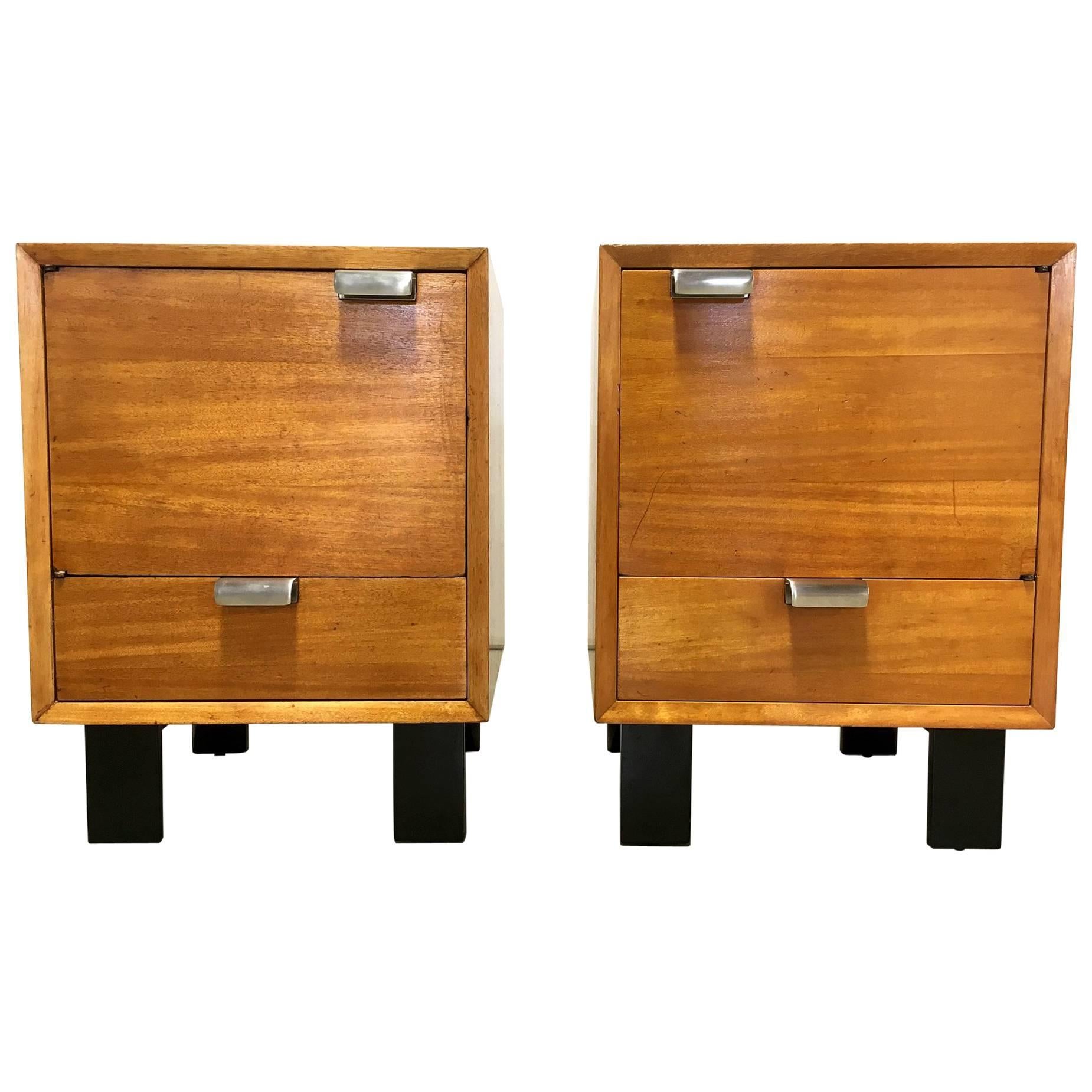 Pair of George Nelson Primavera Bedside Cabinets For Sale
