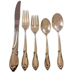 Rhapsody by International Sterling Silver Flatware Set for 8 Service 40 pieces