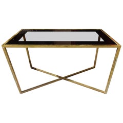 Mid-20th Century Brass Console Table