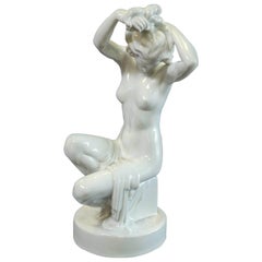 Herend Nude Sitting Female Figure