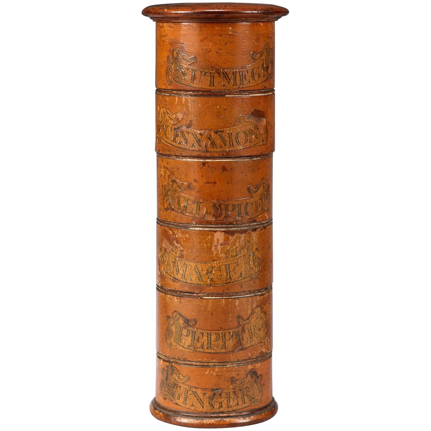 Rare Tall Six Section Spice Tower