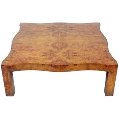 Large-Scale Burl Wood Coffee Table