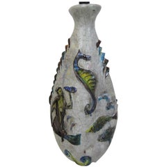 Vintage Marcello Fantony Chantal Monumental Mermaid Series Lamp