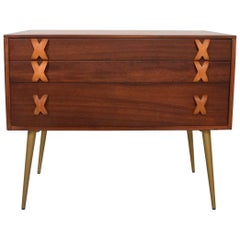 Rare Early Mid-Century Modern Widdicomb Chest of Drawers Cork Top 5